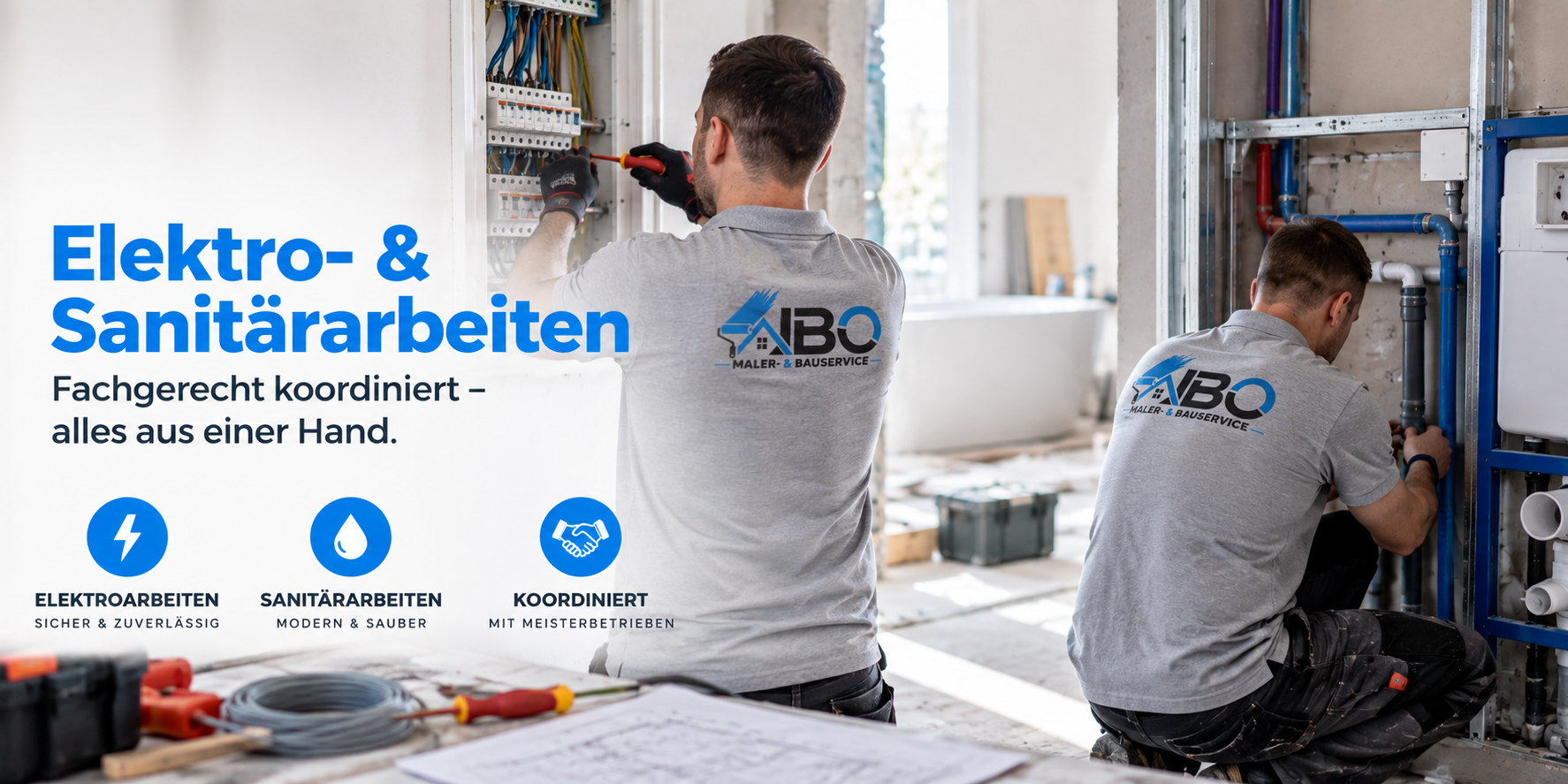 Elektro- und Sanit&auml;rarbeiten bei Renovierungen &ndash; IBO Maler &amp; Bauservice